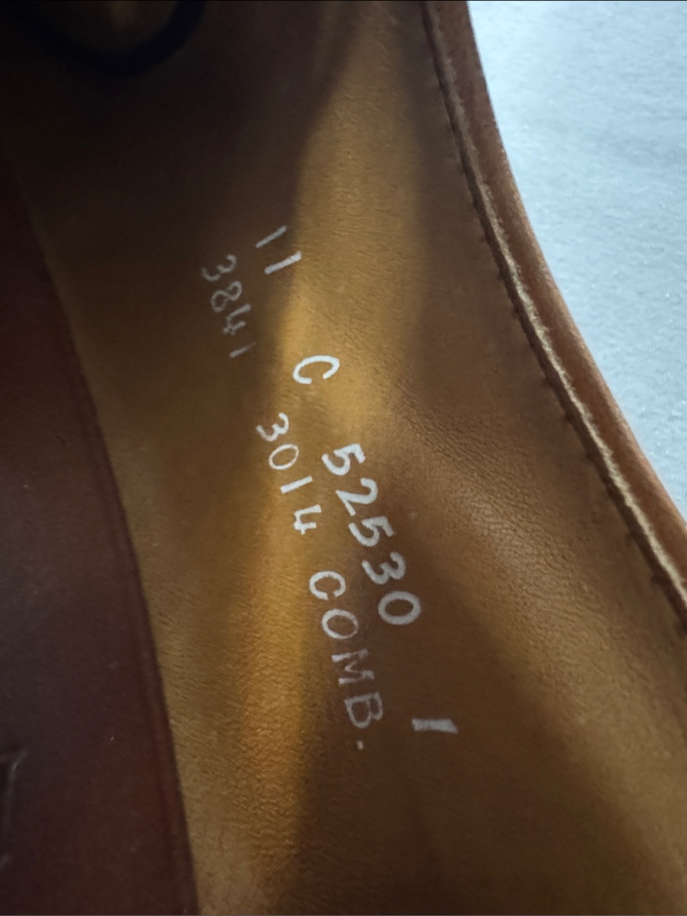 Allen Edmonds Mens Brookwood Leather Cap Toe Dress Shoes in Cognac, sz 11 - Picture 15 of 15